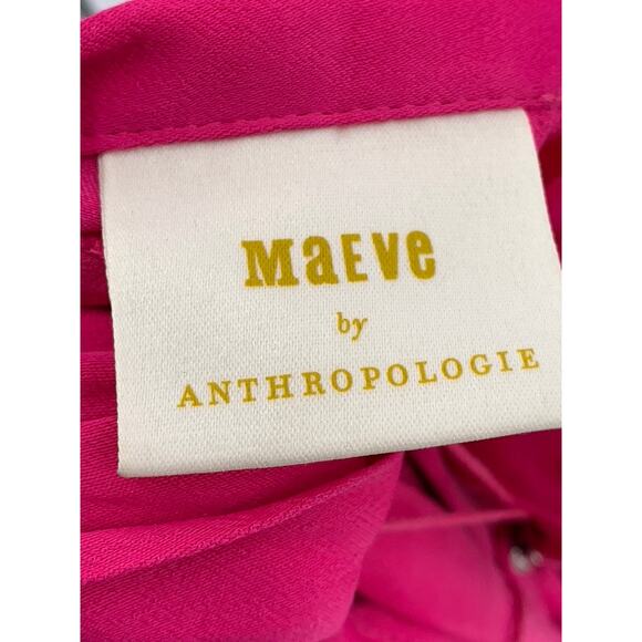 MAEVE By Anthropologie Women's Pink Side-Button Belted High-Rise Shorts SZ 4 - Picture 8 of 10